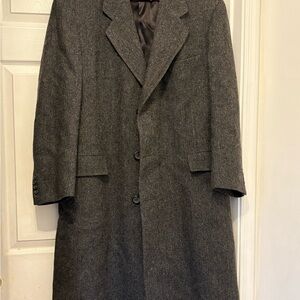 Hart Schaffner Marx Charcoal Trench Coat